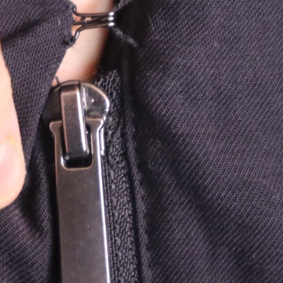 RUFFLED JACKET XS Nine West Black Blazer Office Work Casual Spring Fall Goth Y2K - Picture 5 of 8